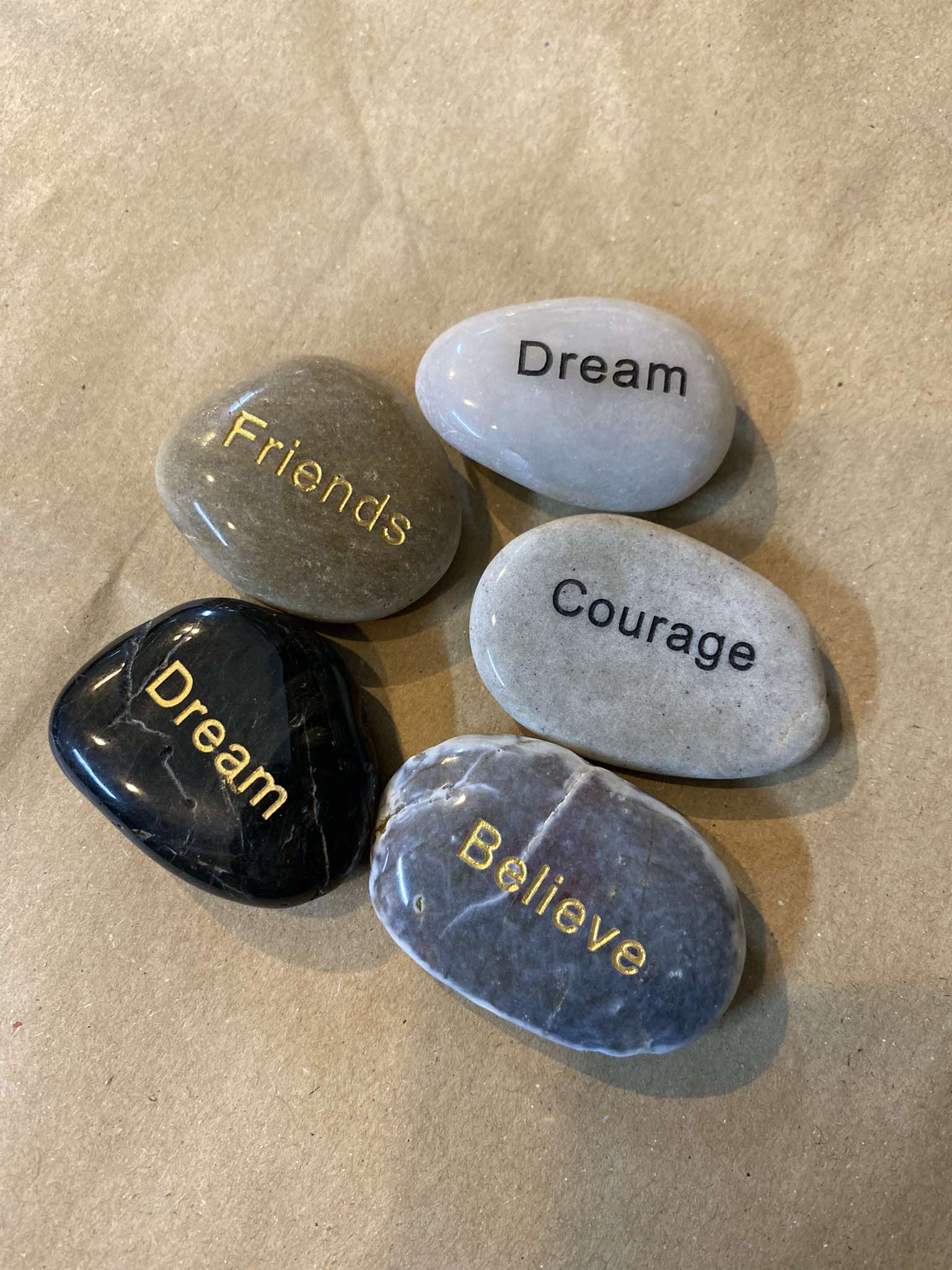 Stone with Word Stone with Word